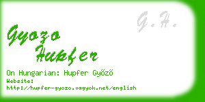 gyozo hupfer business card